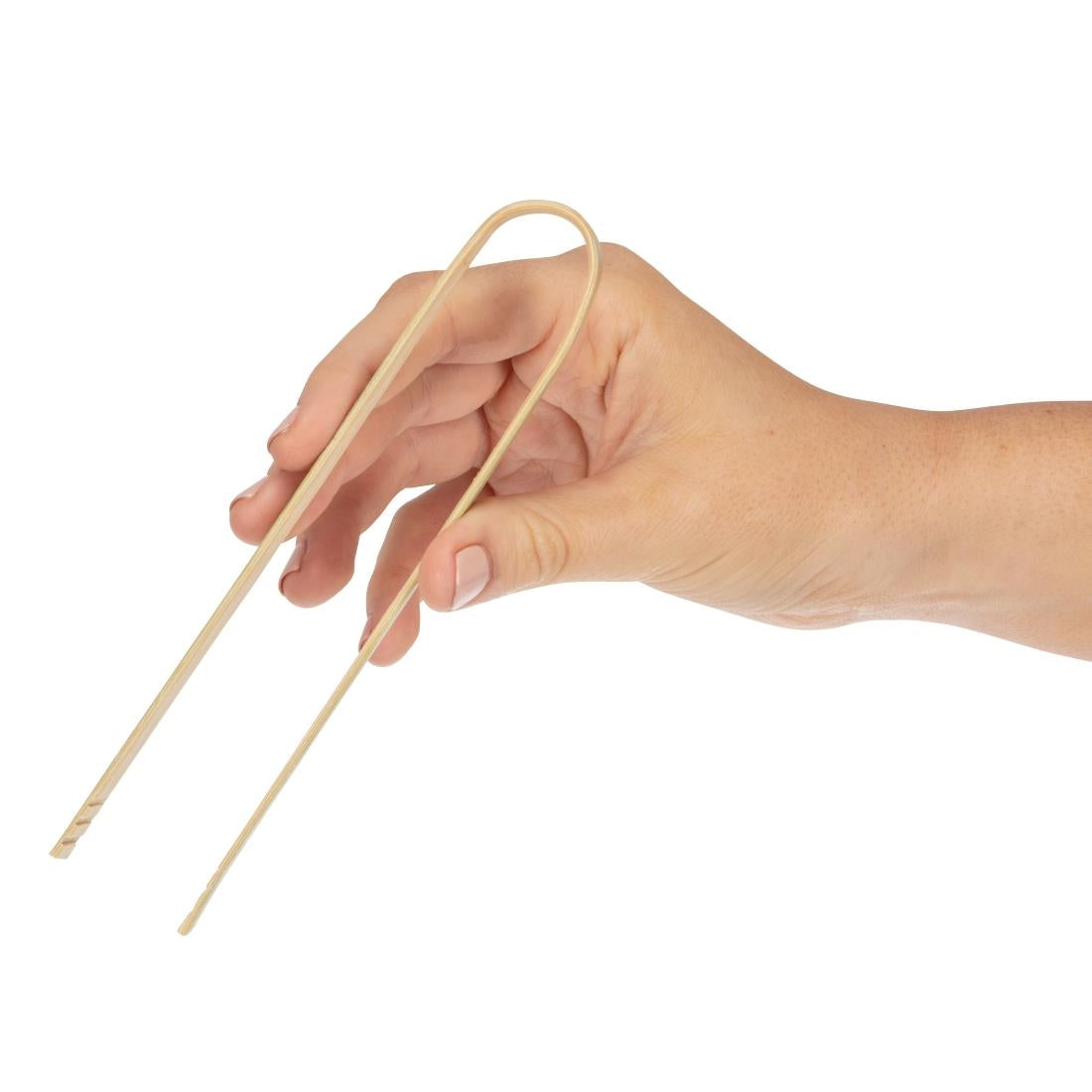 DK391 Fiesta Compostable biologisch afbreekbare bamboe tangen 16cm (50 stuks)