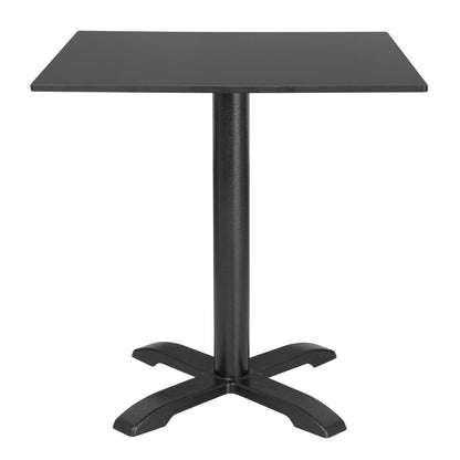 FU530 Bolero Mat Zwart Vierkant Buitentafelblad 700mm