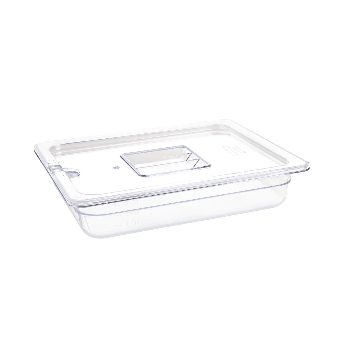 U228 Vogue polycarbonaat bak transparant GN 1/2 65mm