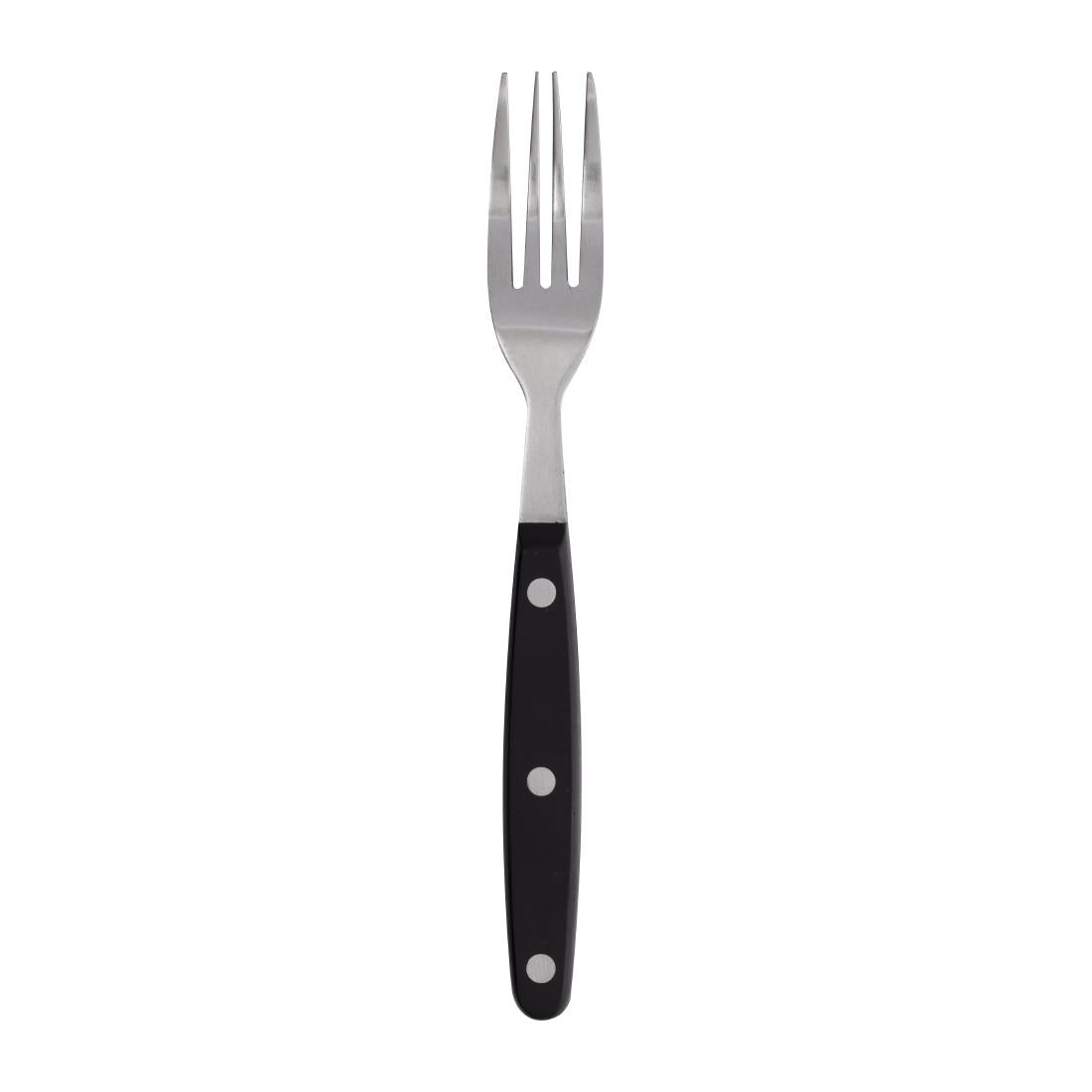 C135 Olympia steakvork zwart heft per (12 stuks)