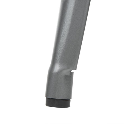 DM935 Bolero Bistro stalen barkruk met rugleuning grijs (4 stuks)