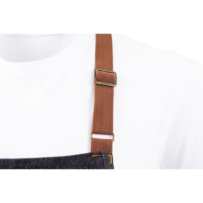 B721 Chef Works Urban Memphis kort schort indigo