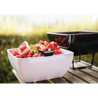 GF134 APS Pure vierkante melamine kom wit 12,5x12,5cm