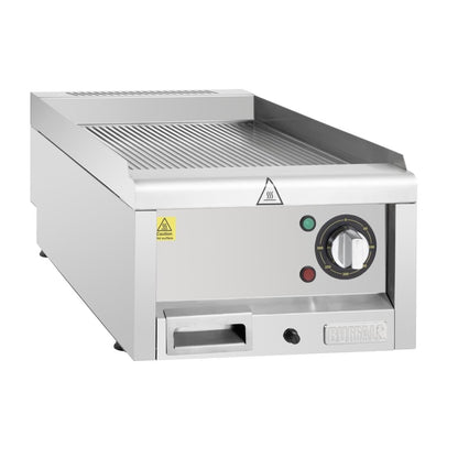 CU474 Buffalo 600-Serie Geribbeld Elektrische Bakplaat 400 Mm