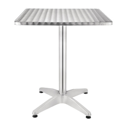 U427 Bolero alumiminium tafel met RVS blad 60cm