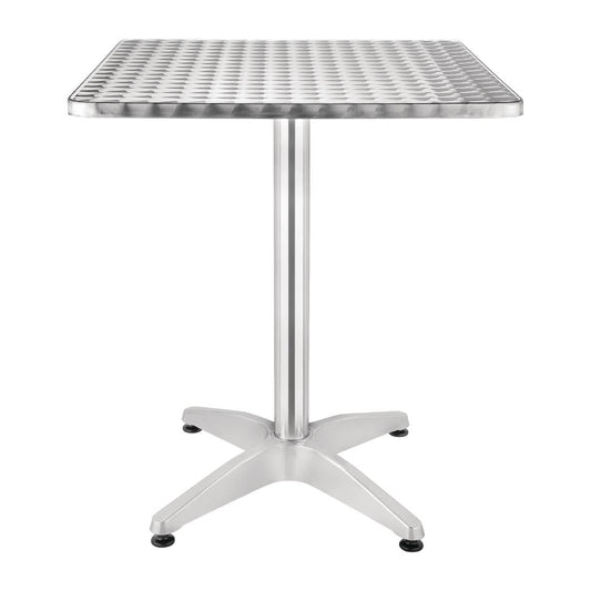 U427 Bolero alumiminium tafel met RVS blad 60cm