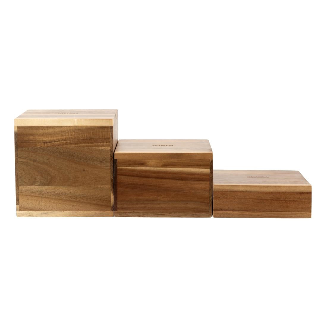 DF875 Olympia Frames acaciahouten buffetverhogers (3 stuks)