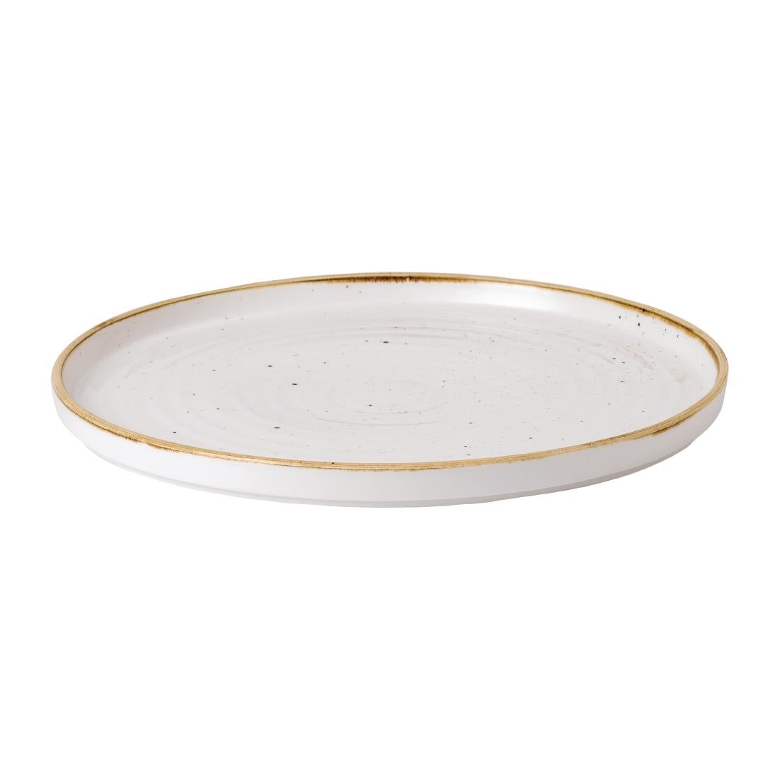 FJ916 Churchill Stonecast Barley White Bord Met Opstaande Rand 27.9cm (6 stuks)