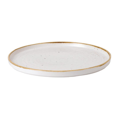 FJ916 Churchill Stonecast Barley White Bord Met Opstaande Rand 27.9cm (6 stuks)