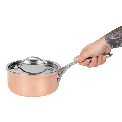 SA655 Vogue cook like a pro 3-delige driewandige koperen pannenset