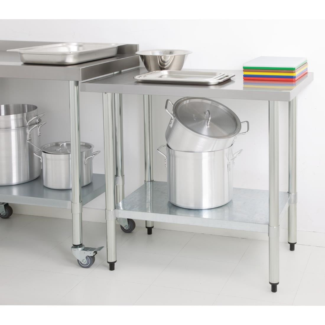 GJ500 Vogue RVS werktafel zonder achteropstand 90x60x70cm