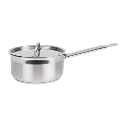DF671 Nisbets Essentials RVS inductie steelpan 3Ltr 20(Ø)cm inclusief deksel