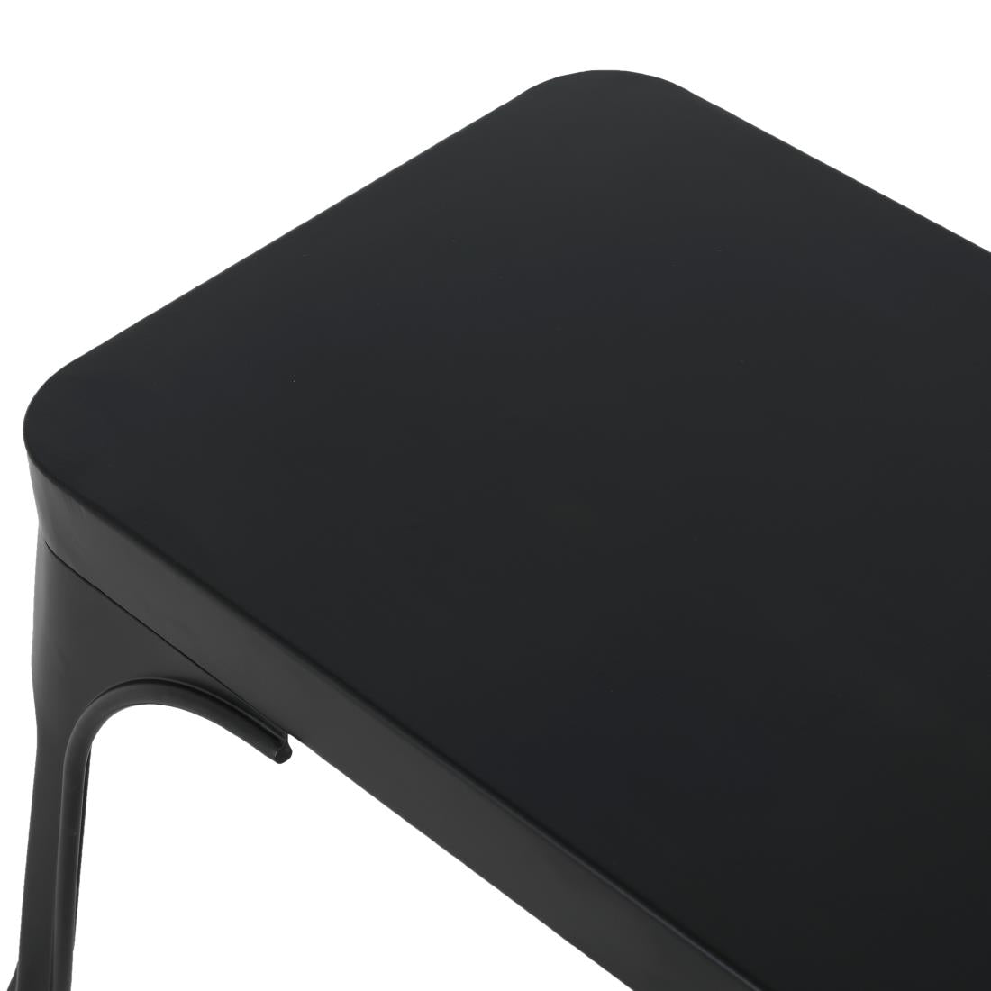 JA328 Bolero Bistro Metalen Bank Zwart 1000mm (2 stuks)