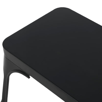 JA328 Bolero Bistro Metalen Bank Zwart 1000mm (2 stuks)