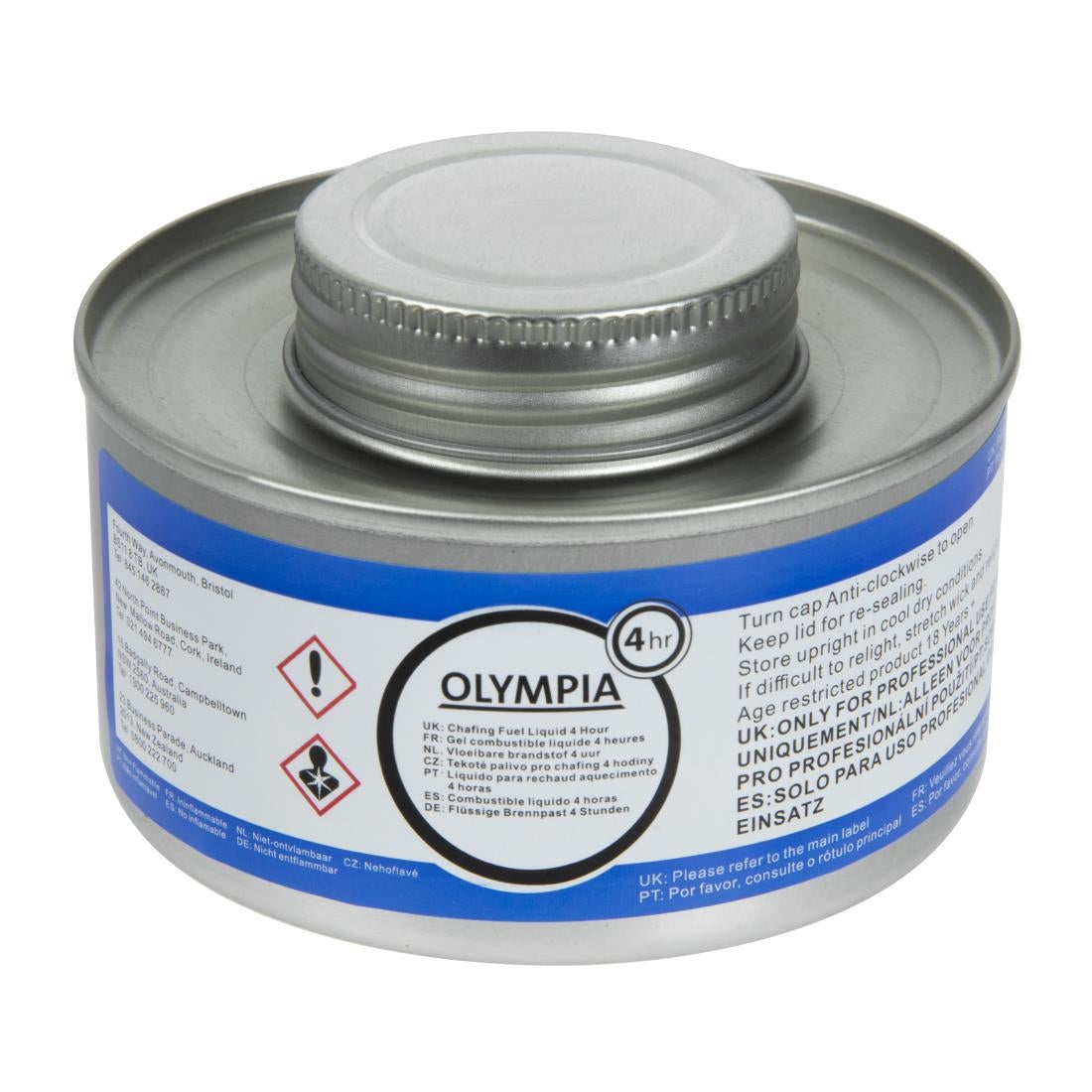 CB734 Olympia vloeibare brandpasta 4 uur herbruikbaar lont (12 stuks)