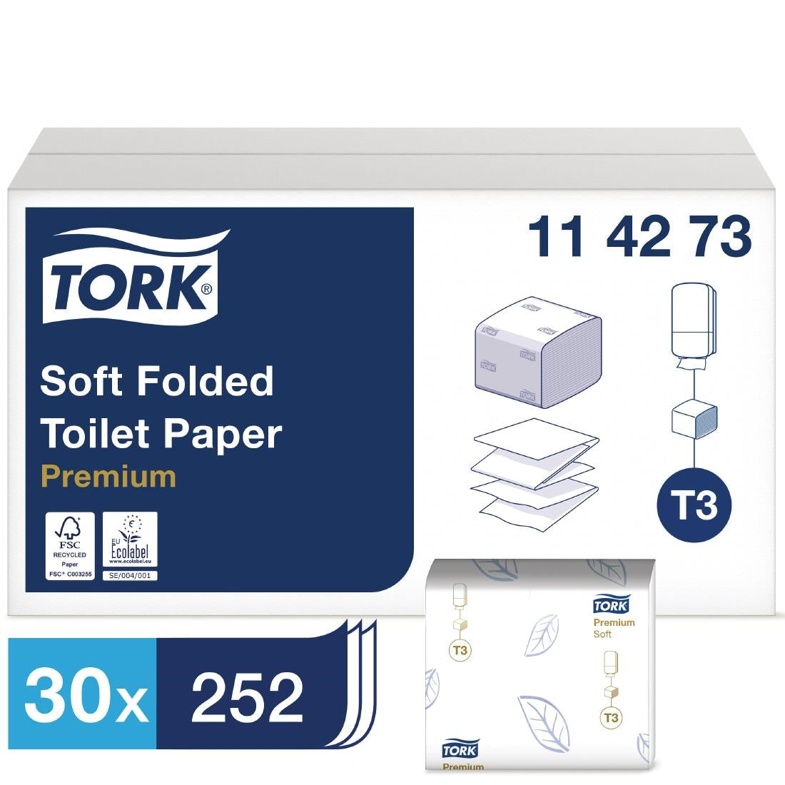 GD307 Tork witte tissue navulling (30 stuks)
