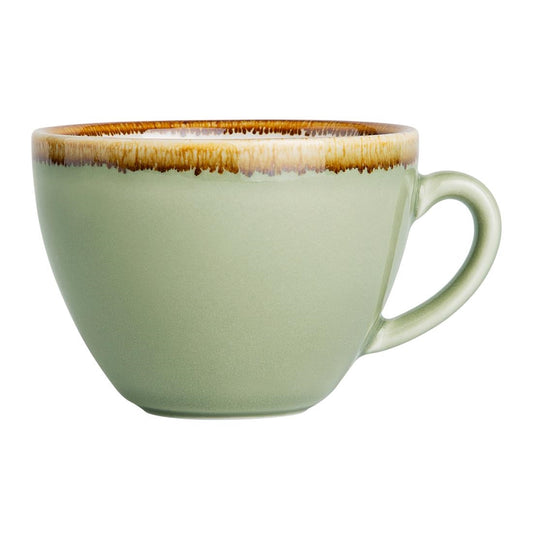GP478 Olympia Kiln cappuccinokopjes mosgroen 23cl (6 stuks)