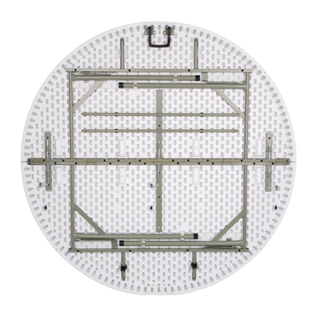CC506 Bolero ronde klaptafel wit 153cm