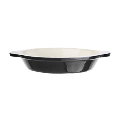 U562 Vogue ronde gratineerschaal zwart 0,75Ltr