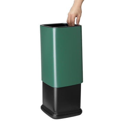 HX262 Bolero Vierkante Afvalbak Groen 10Ltr