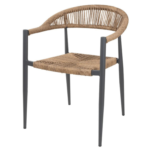 HZ591 Bolero Eden PE gevlochten rattan outdoor armstoelen naturel (4 stuks)