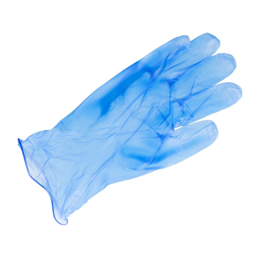 CF403-XL Hygiplas vinyl handschoenen blauw poedervrij XL (100 stuks)