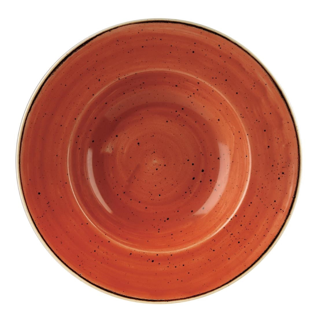 DF794 Churchill Stonecast Spiced Orange Kom Met Brede Rand Large 27.69cm (12 stuks)