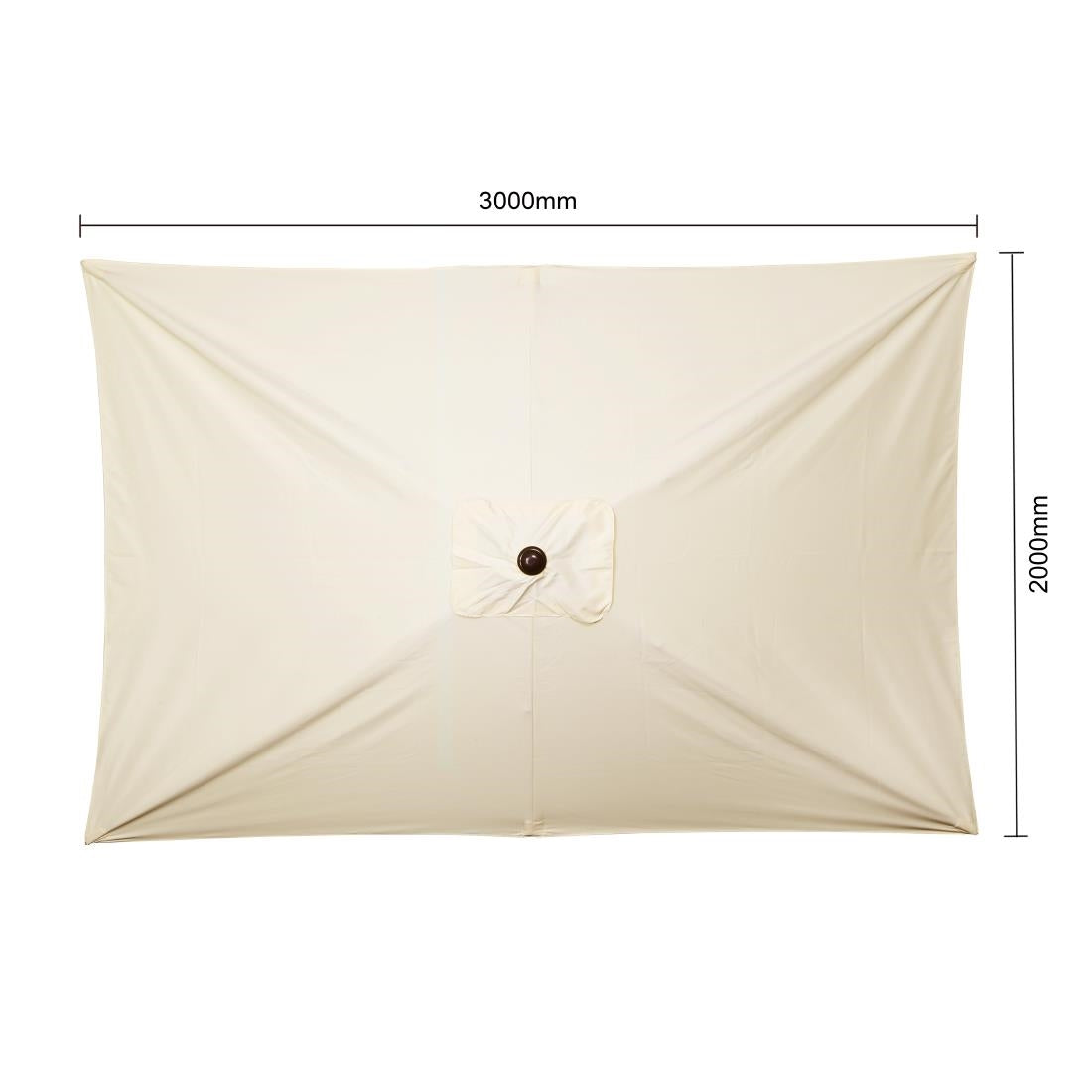 FU505 Bolero Sevilla Vierkante Parasol 2X3M Crème