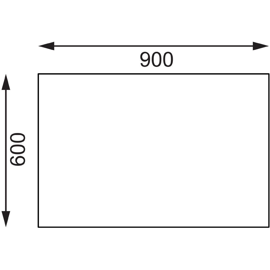 CB911 Vogue RVS snijtafel met HDPE snijplank 90cm
