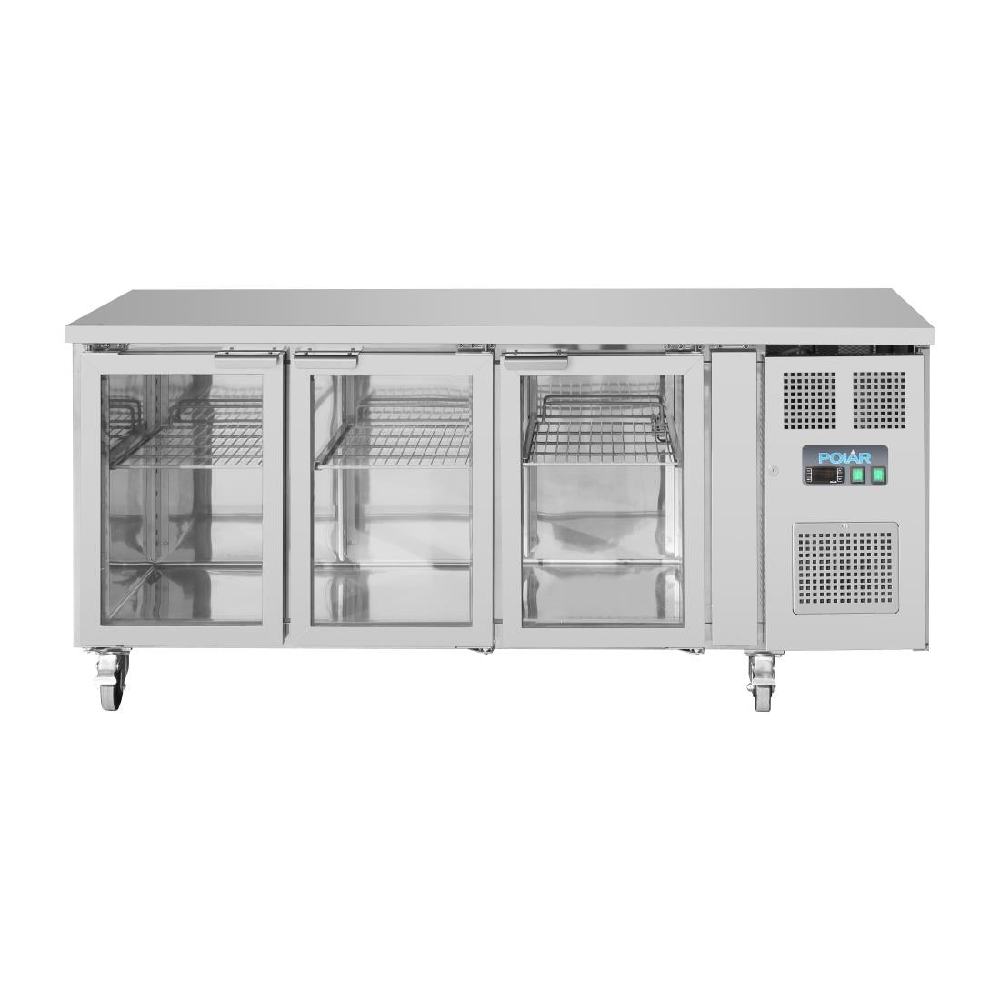 UA024 Polar U-serie premium driedeurs displaykoeling laag model 358Ltr
