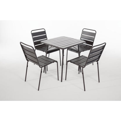 CS727 Bolero stalen stoelen grijs (4 stuks)