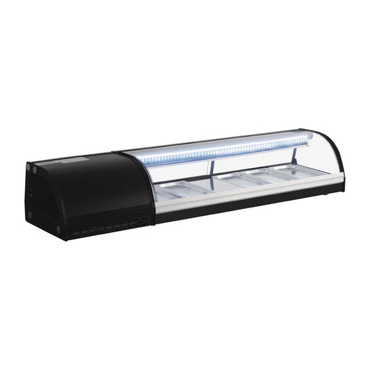 DA538 Polar G-serie gekoelde sushivitrine 5xGN 1/3