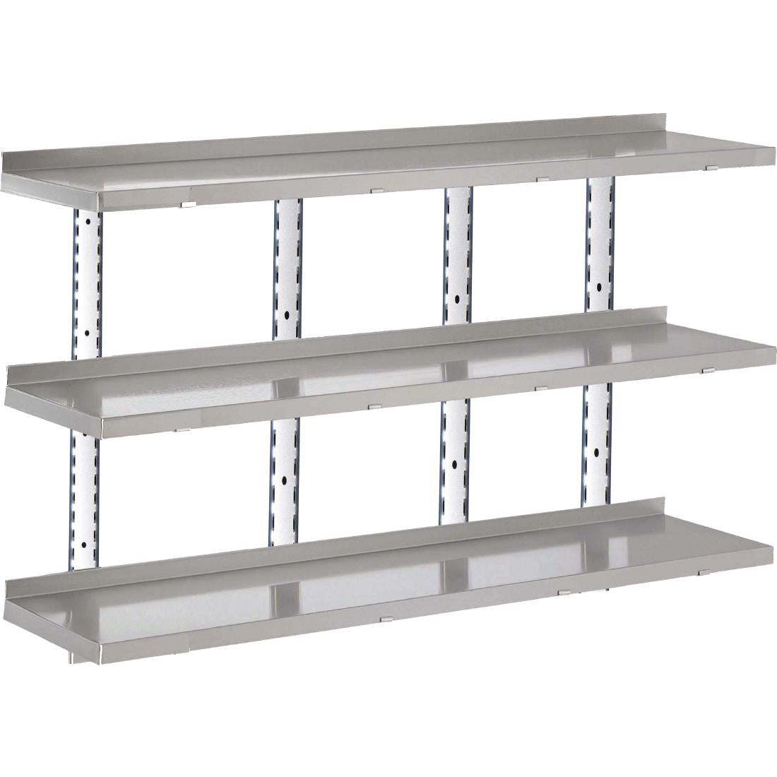 GN189 Gastro M RVS wandplank zonder steunen 200x40cm