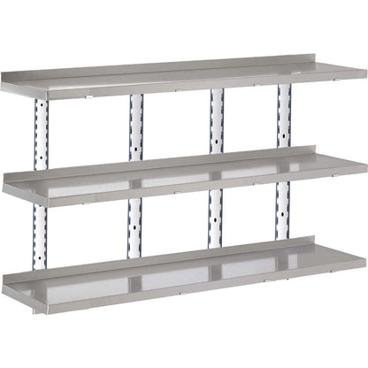 GN189 Gastro M RVS wandplank zonder steunen 200x40cm