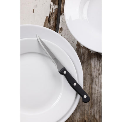C134 Olympia steakmessen zwart heft 21,5cm (12 stuks)