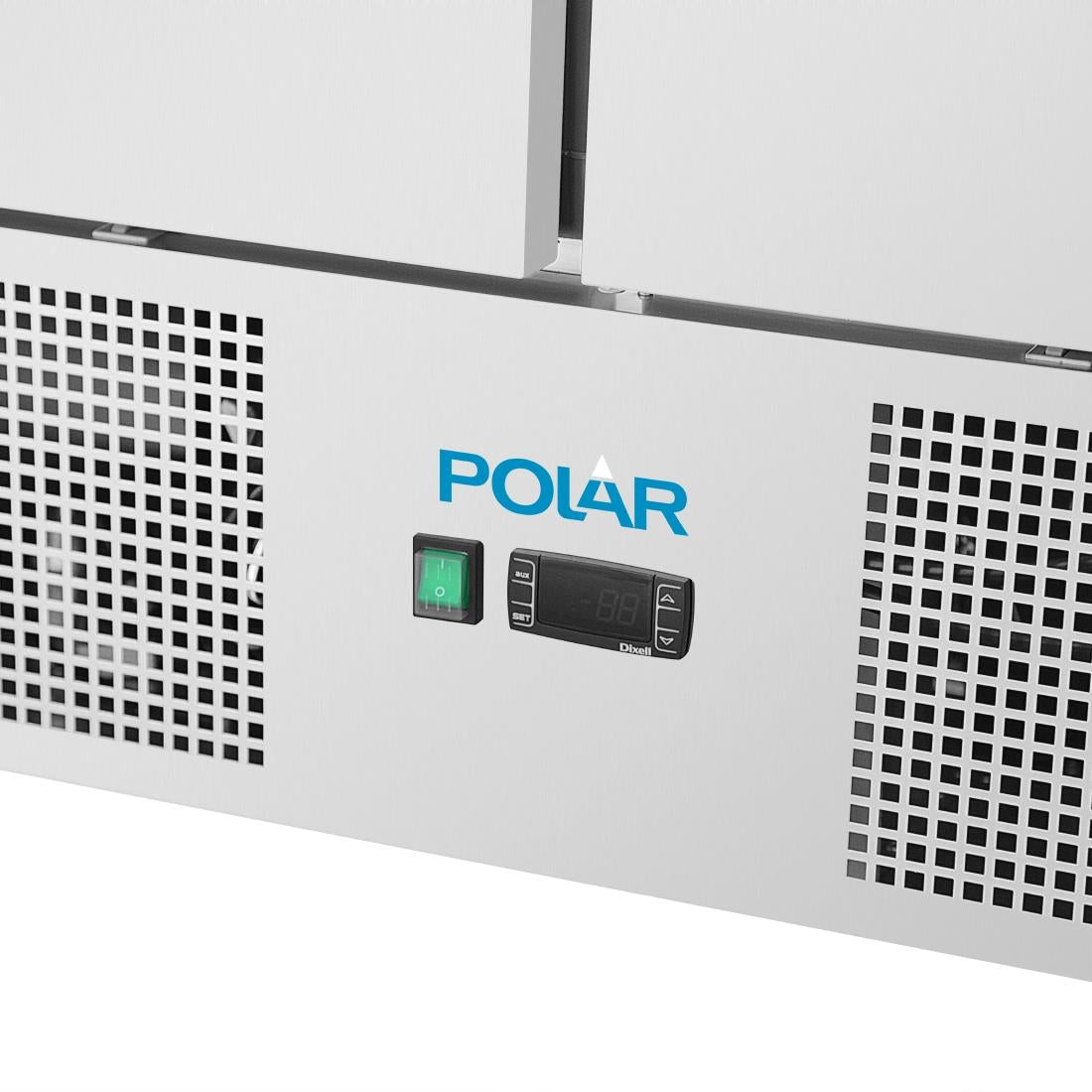 UA089 Polar U-Serie Geventileerde 2-Deurs Saladette 257Ltr
