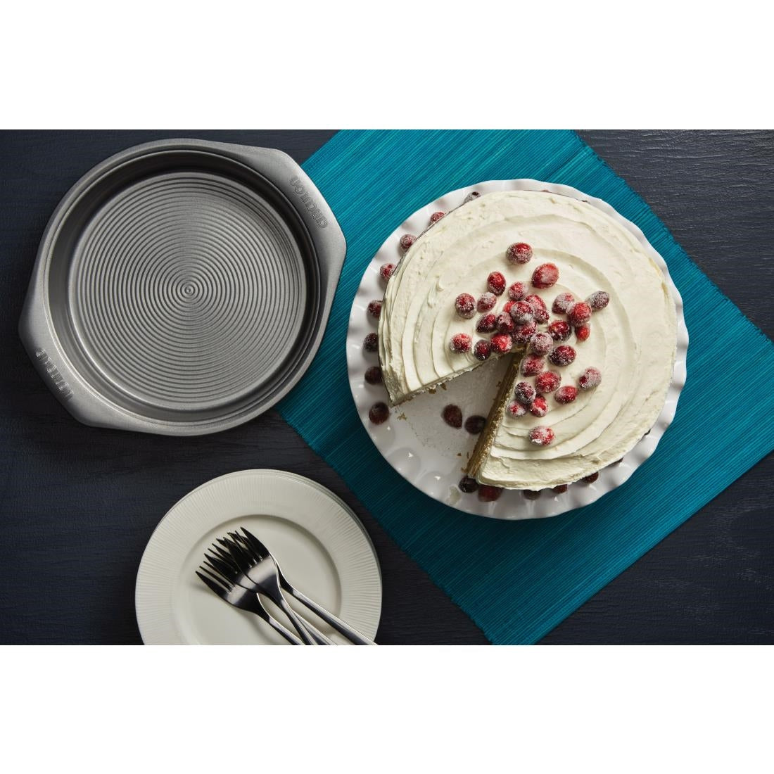 DE506 Circulon carbonstalen anti-kleef springvorm 24,5cm