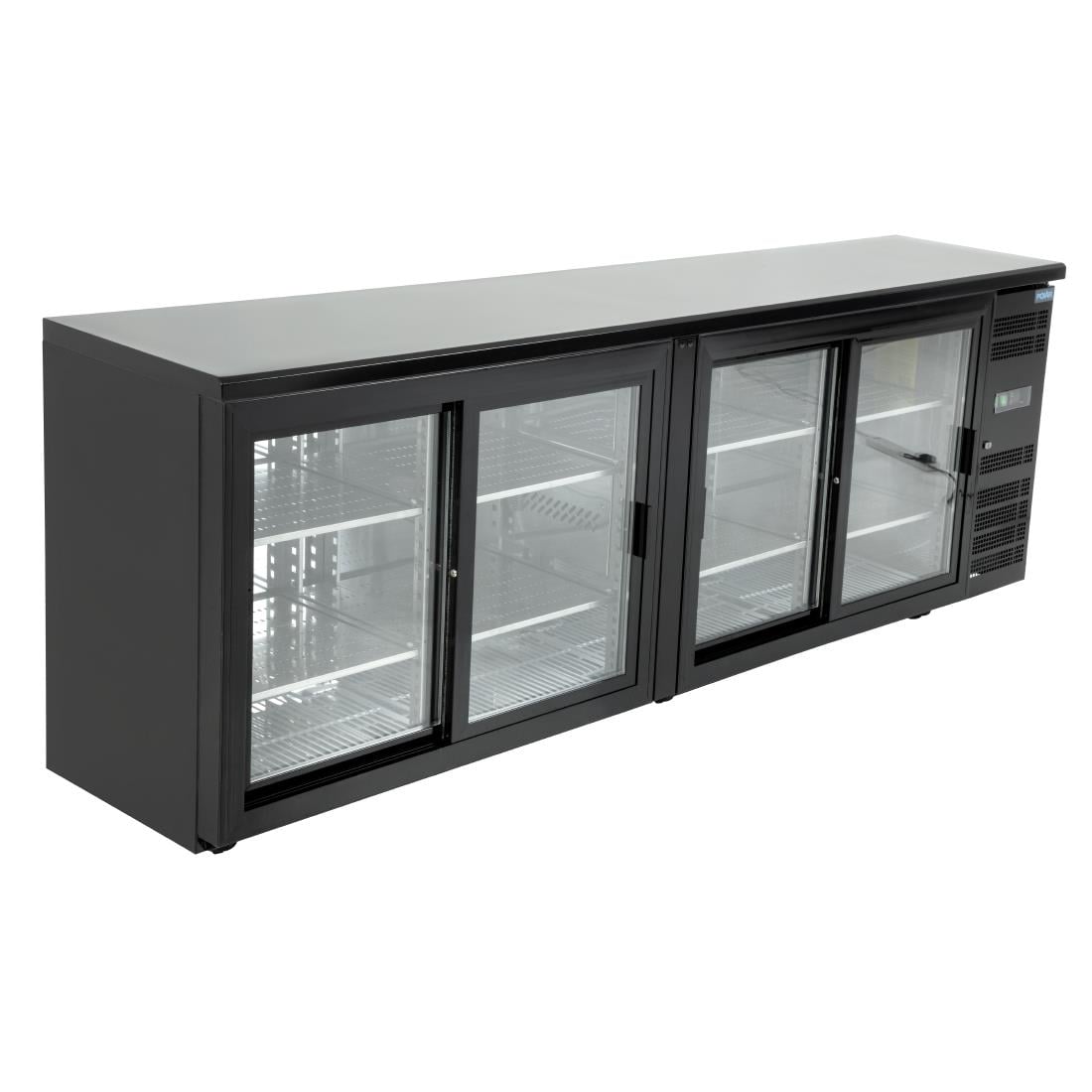 CS103 Polar U-serie vier-deurs displaykoeler voor achter de bar