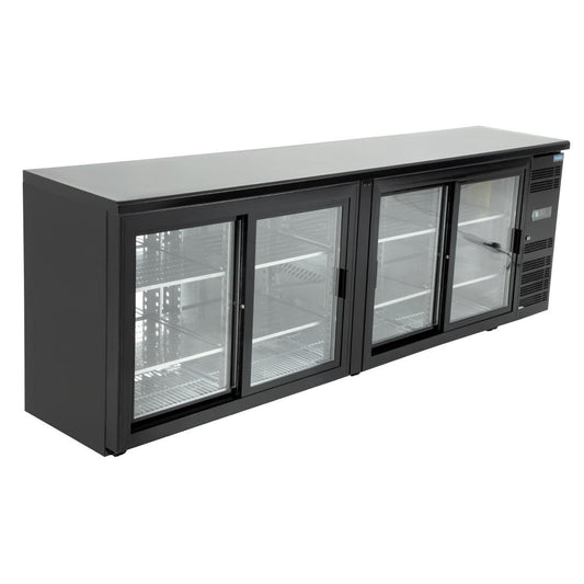 CS103 Polar U-serie vier-deurs displaykoeler voor achter de bar