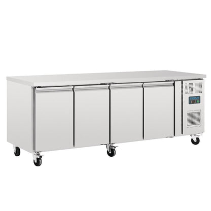 G598 Polar U-serie 4-deurs koelwerkbank 553L