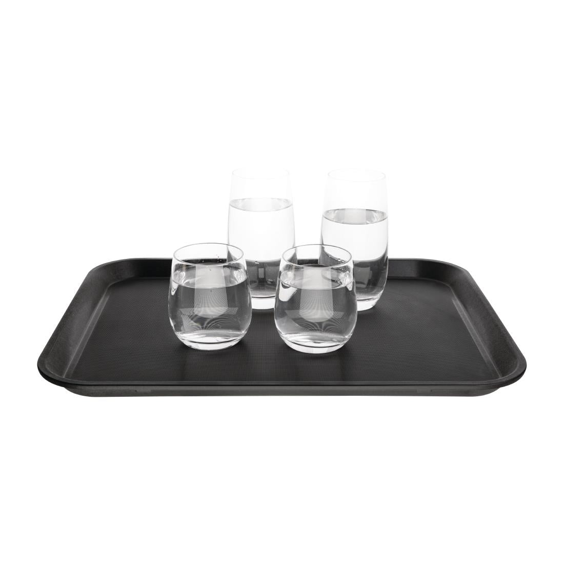GM239 Olympia Kristallon antislip dienblad zwart 45,8x35,6cm