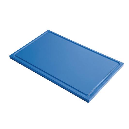 GN324 Gastro M GN1/2 HDPE snijplank met sapgeul blauw
