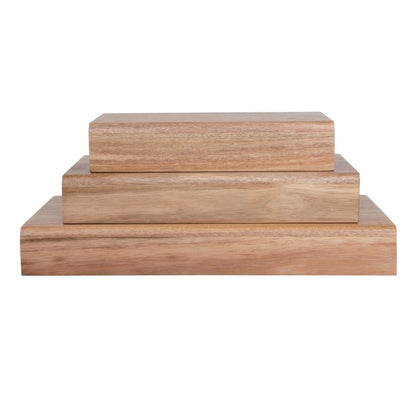 CP697 Olympia FSC acaciahouten set van 3 verhogers (3 Stuks)