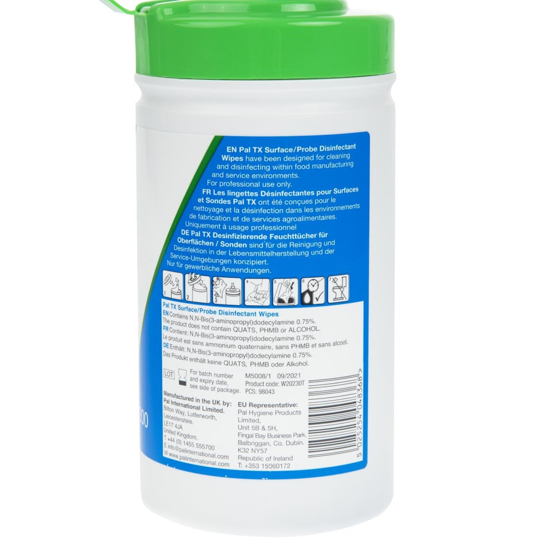 DF107 PALTX desinfecterende doekjes voor oppervlakken/sondes (2000 stuks)