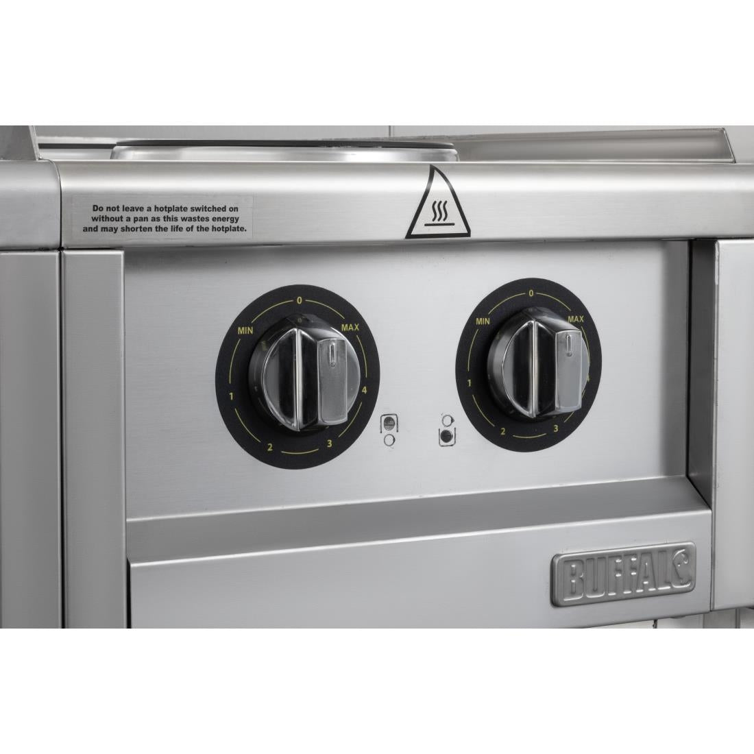 CU472 Buffalo 600-Serie Elektrische Kookplaat Met 2 Kookzones