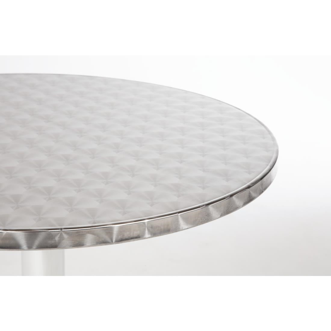 U425 Bolero Bistro ronde RVS tafel 60cm grijs