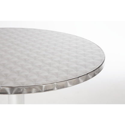 U425 Bolero Bistro ronde RVS tafel 60cm grijs