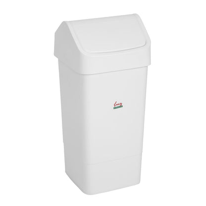 L570 SYR afvalbak met tuimeldeksel wit