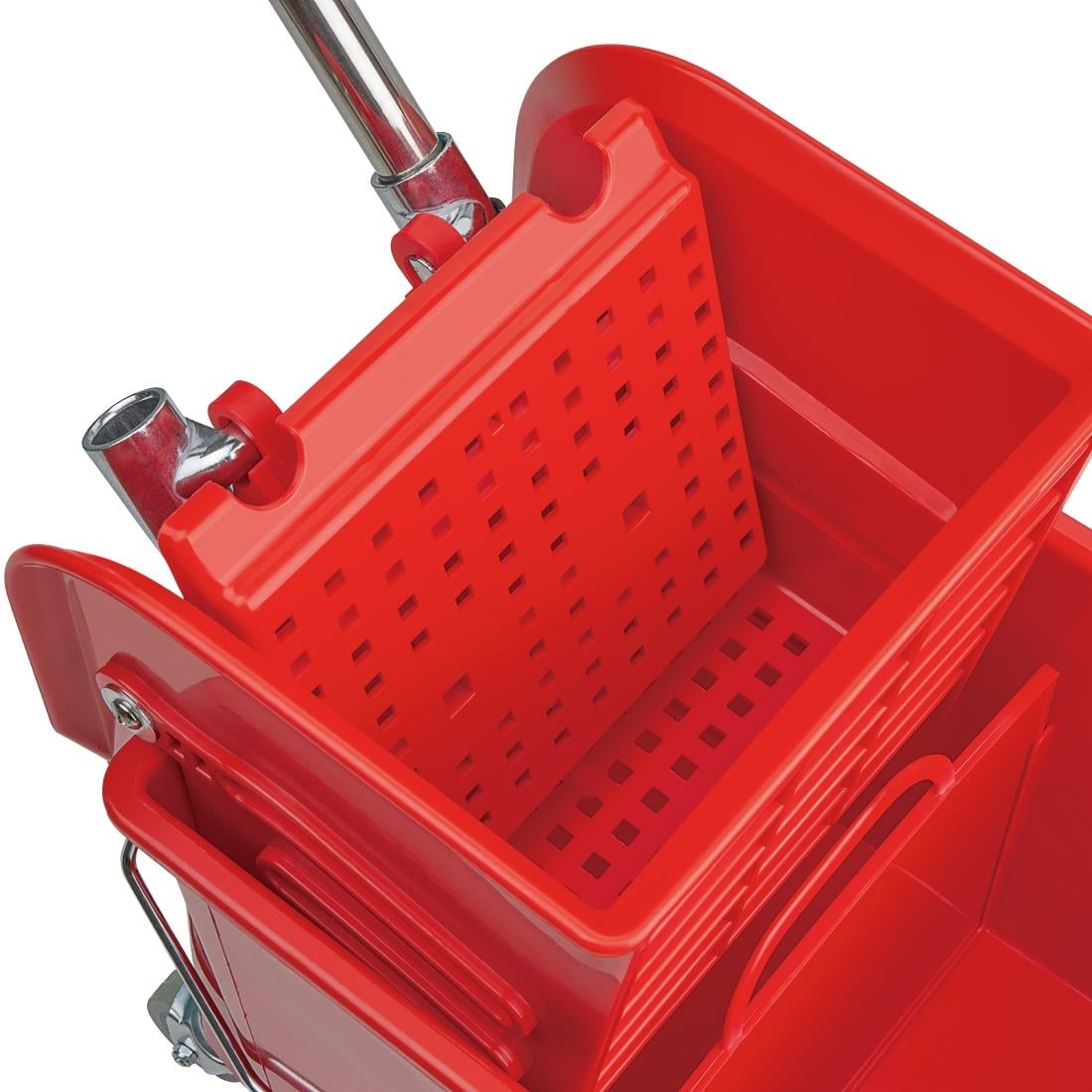 DL912 Jantex Kentucky dweilkar met wringer rood 20Ltr