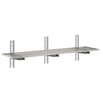 HZ774 Gastro-M Complete wandplank 1 niveau 140x40cm - volledige montageset (excl. schroeven)